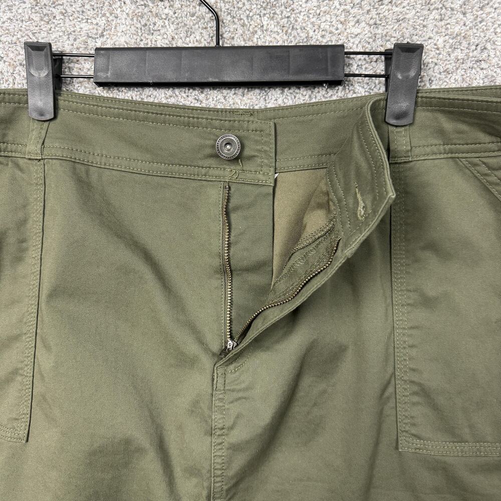 CJ Banks Skirt Women 24W Plus Green Lagenlook Gorpcore Y2K Utility Safari Twill - Picture 11 of 16
